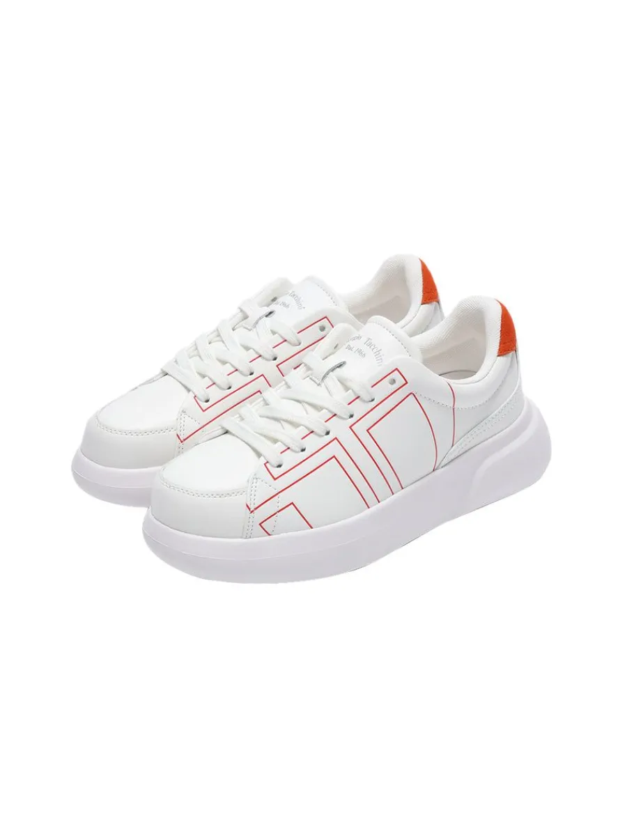 Sergio Tacchini 1966 Court Sneaker- White/ Adrenaline Rush Outlet