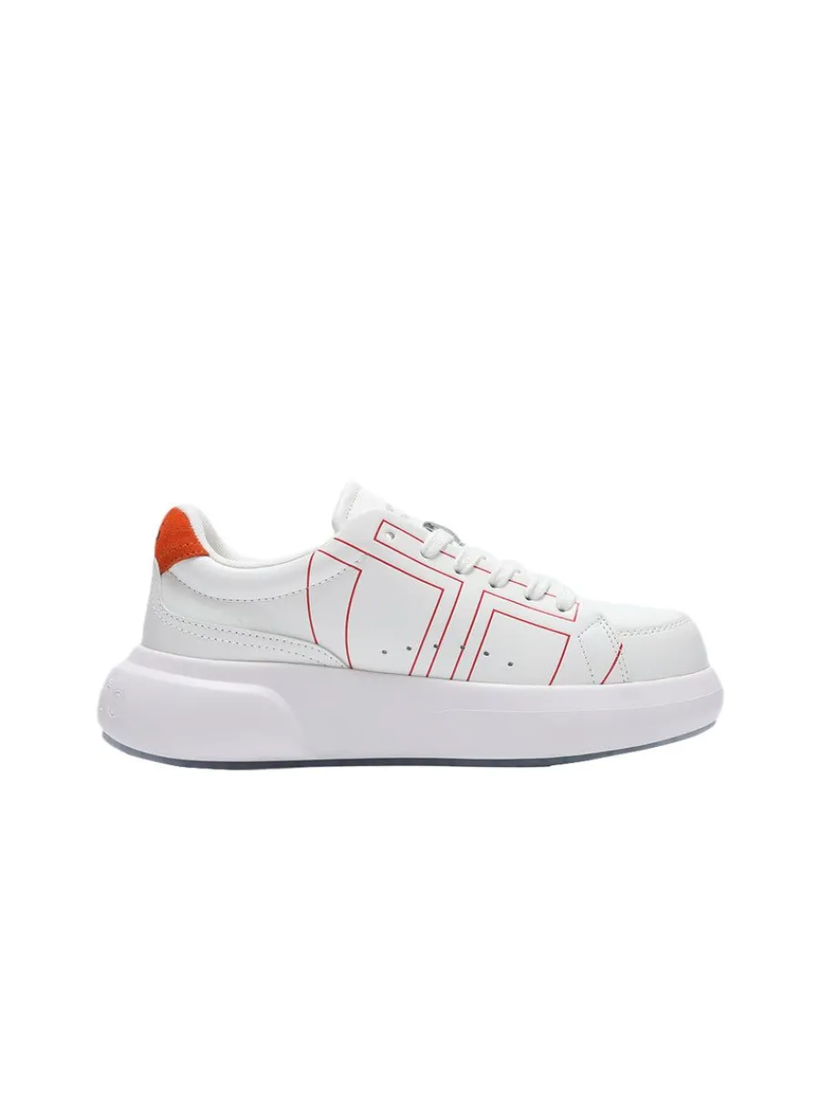 Sergio Tacchini 1966 Court Sneaker- White/ Adrenaline Rush New