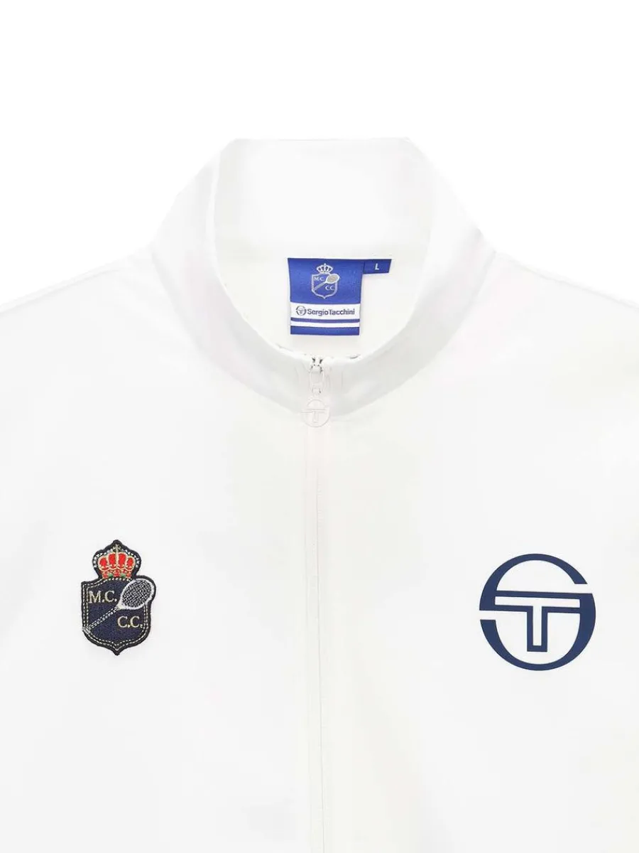 Sergio Tacchini Ace Staff Track Jacket- Off White Clearance
