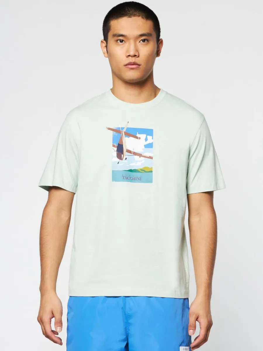 Sergio Tacchini Aereo T-Shirt- Surf Spray Hot