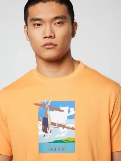 Sergio Tacchini Aereo T-Shirt- Tangerine Clearance