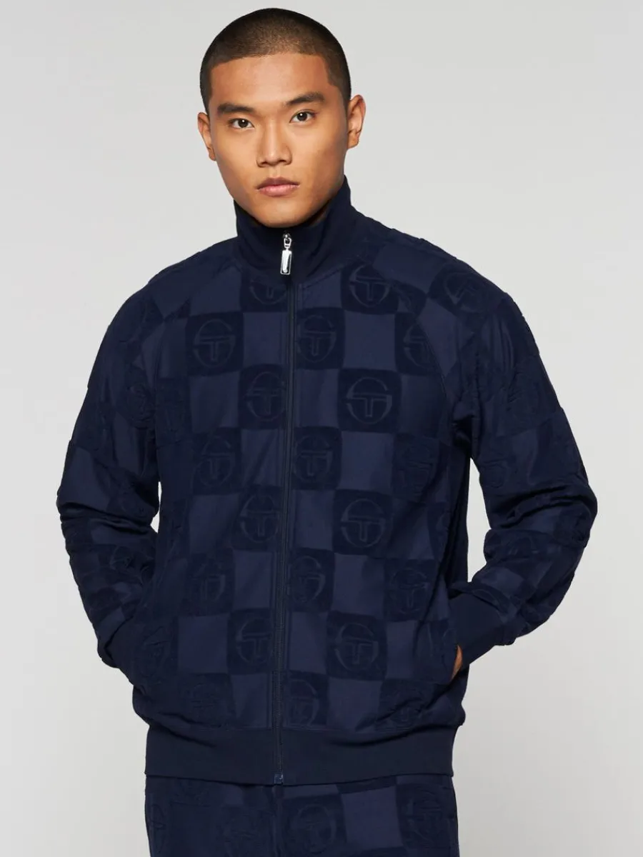 Sergio Tacchini Anzio Zip-Up Track Jacket-Maritime Blue Best