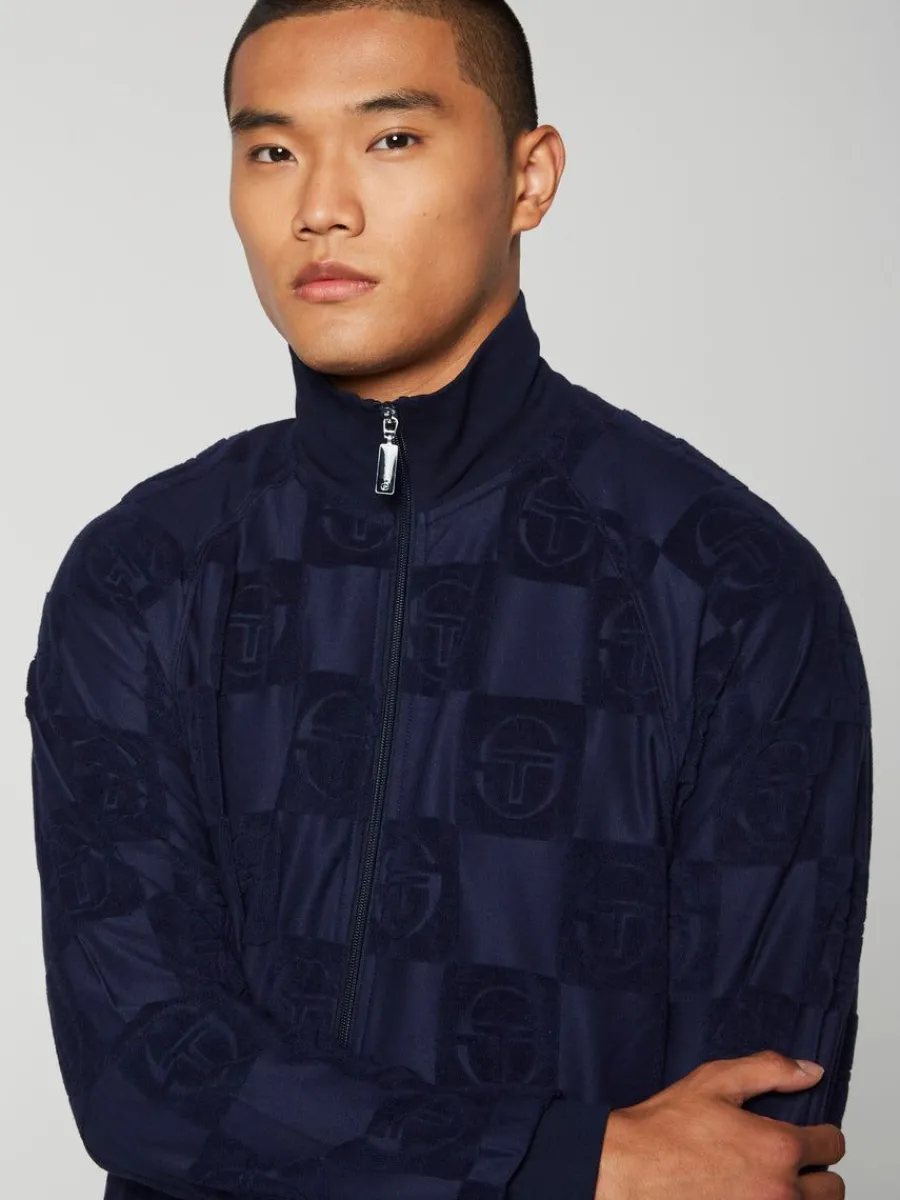 Sergio Tacchini Anzio Zip-Up Track Jacket-Maritime Blue Best