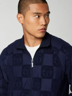 Sergio Tacchini Anzio Zip-Up Track Jacket-Maritime Blue Best
