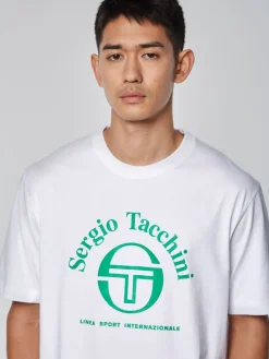 Sergio Tacchini Arch Type T-Shirt-White Clearance