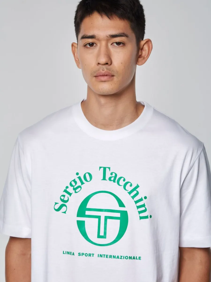 Sergio Tacchini Arch Type T-Shirt-White Clearance