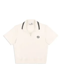 Sergio Tacchini Atri Velour Polo- Gardenia Discount
