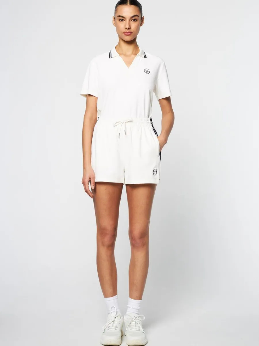 Sergio Tacchini Atri Velour Short- Gardenia Discount