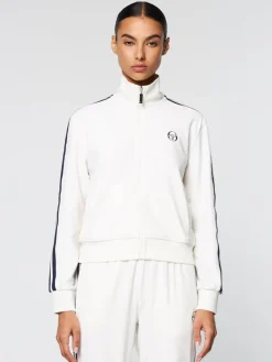 Sergio Tacchini Atri Velour Track Jacket- Gardenia Outlet