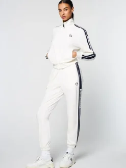 Sergio Tacchini Atri Velour Track Jacket- Gardenia Outlet