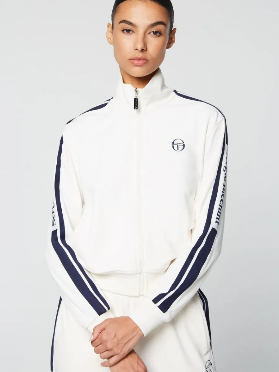 Sergio Tacchini Atri Velour Track Jacket- Gardenia Outlet