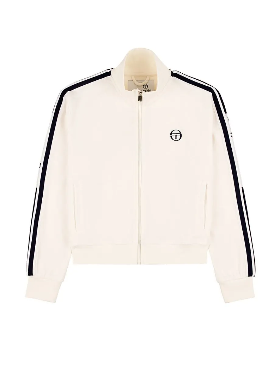 Sergio Tacchini Atri Velour Track Jacket- Gardenia Best