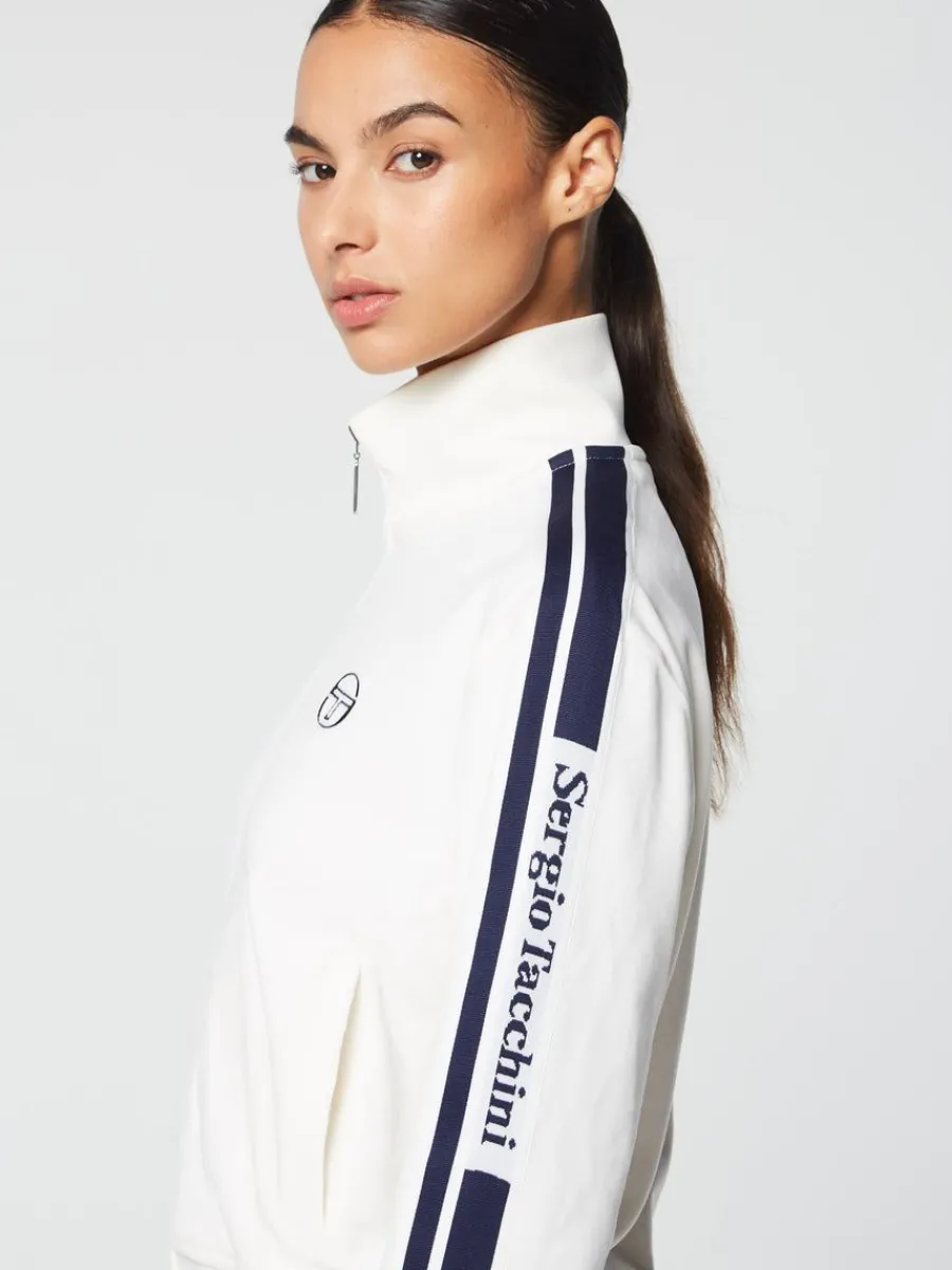 Sergio Tacchini Atri Velour Track Jacket- Gardenia Best