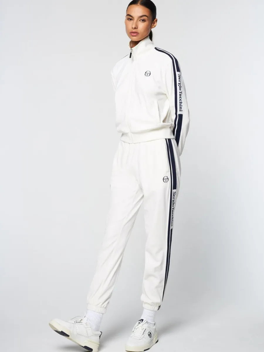 Sergio Tacchini Atri Velour Track Pant- Gardenia Clearance