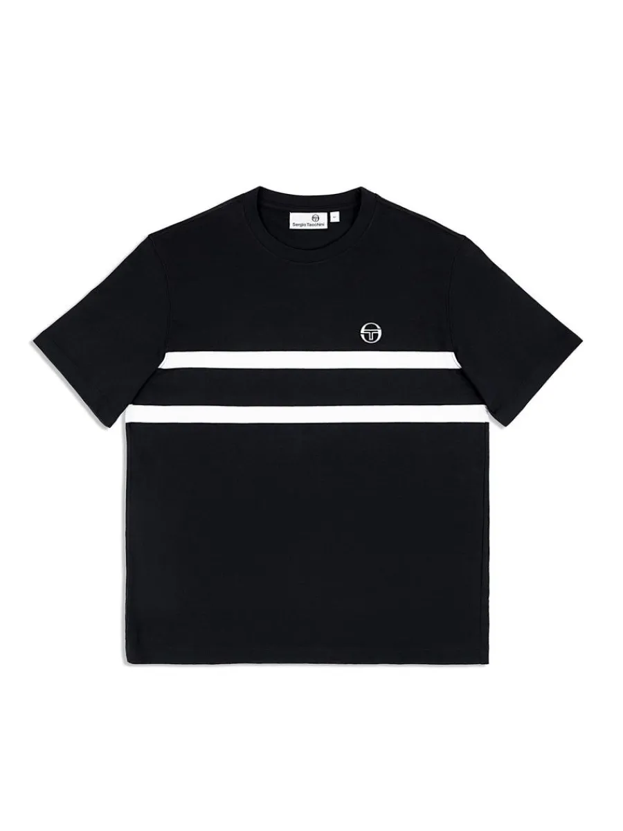 Sergio Tacchini Banda T-Shirt- Black Beauty Discount