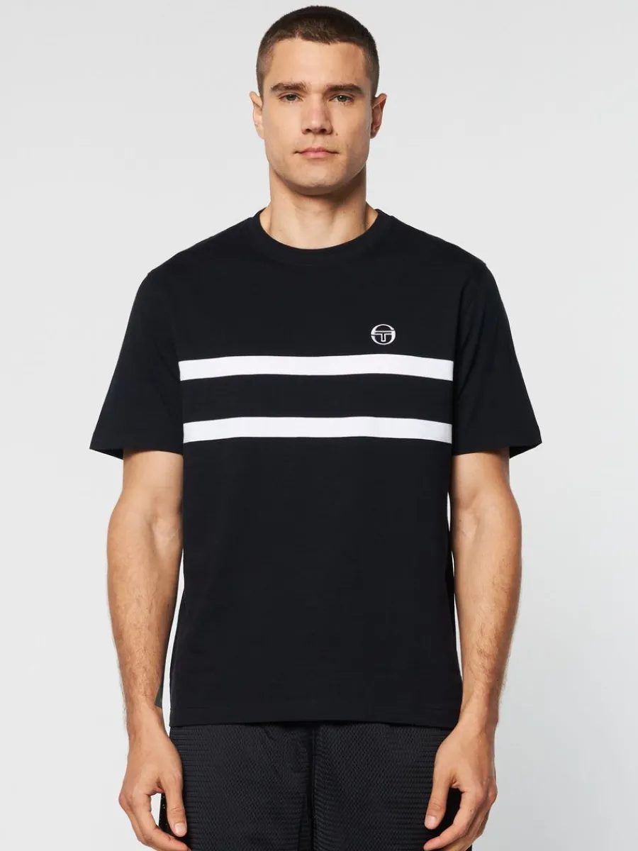 Sergio Tacchini Banda T-Shirt- Black Beauty Outlet