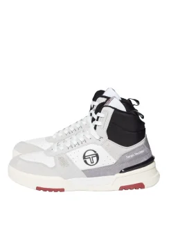 Sergio Tacchini Bb Court Hi Sneaker- White/ Tofu/ Quiet Grey Sale