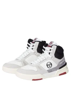 Sergio Tacchini Bb Court Hi Sneaker- White/ Tofu/ Quiet Grey Sale