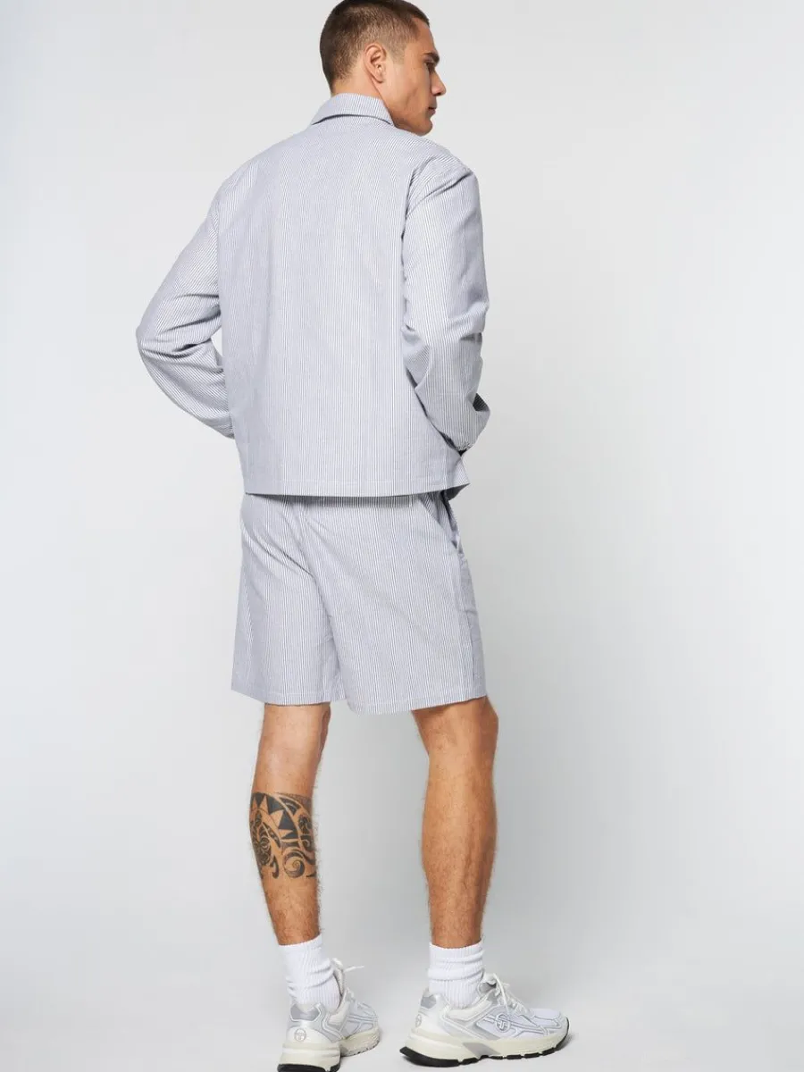 Sergio Tacchini Benvolio Oxford Jacket- Maritime Blue