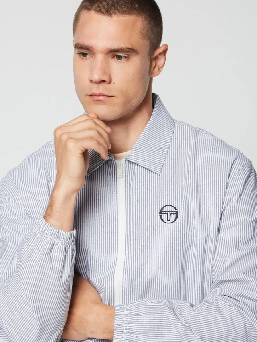 Sergio Tacchini Benvolio Oxford Jacket- Maritime Blue New