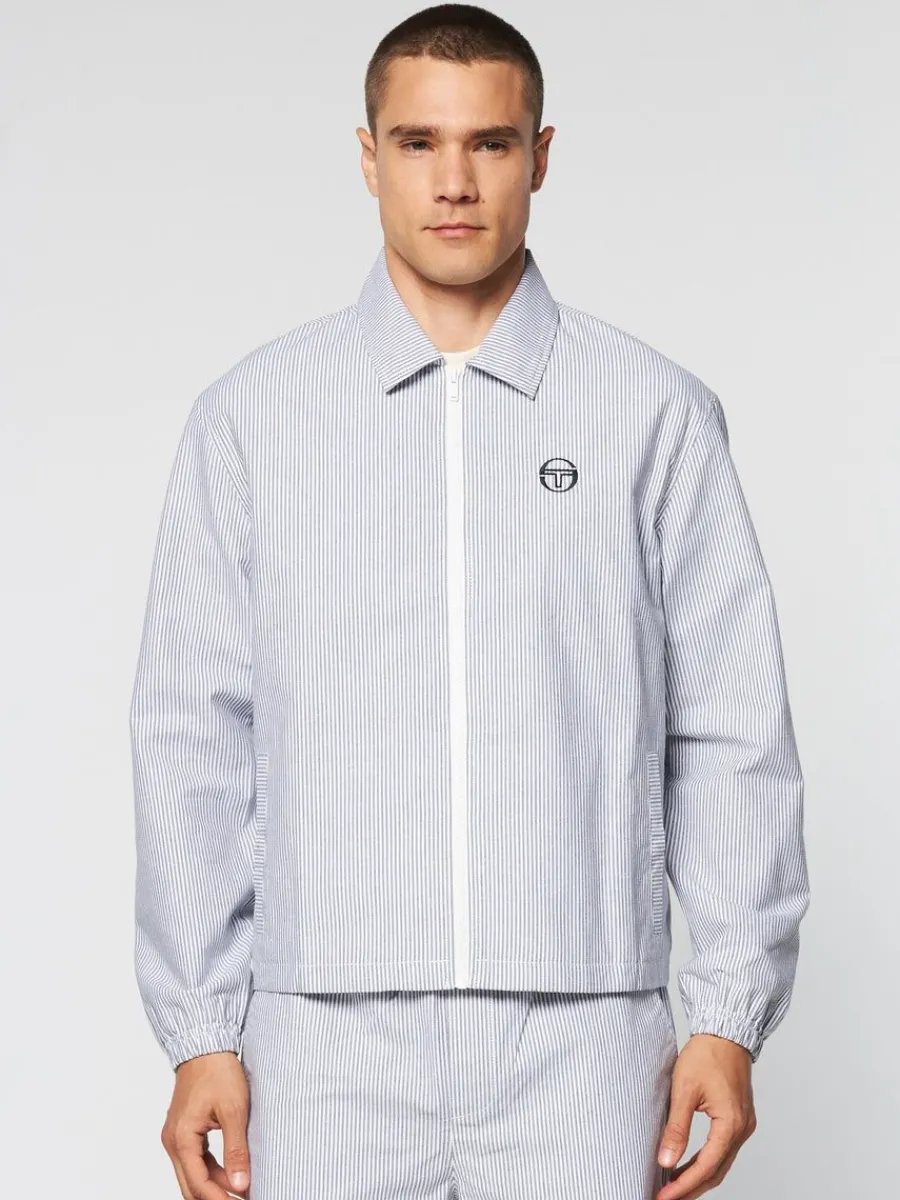 Sergio Tacchini Benvolio Oxford Jacket- Maritime Blue