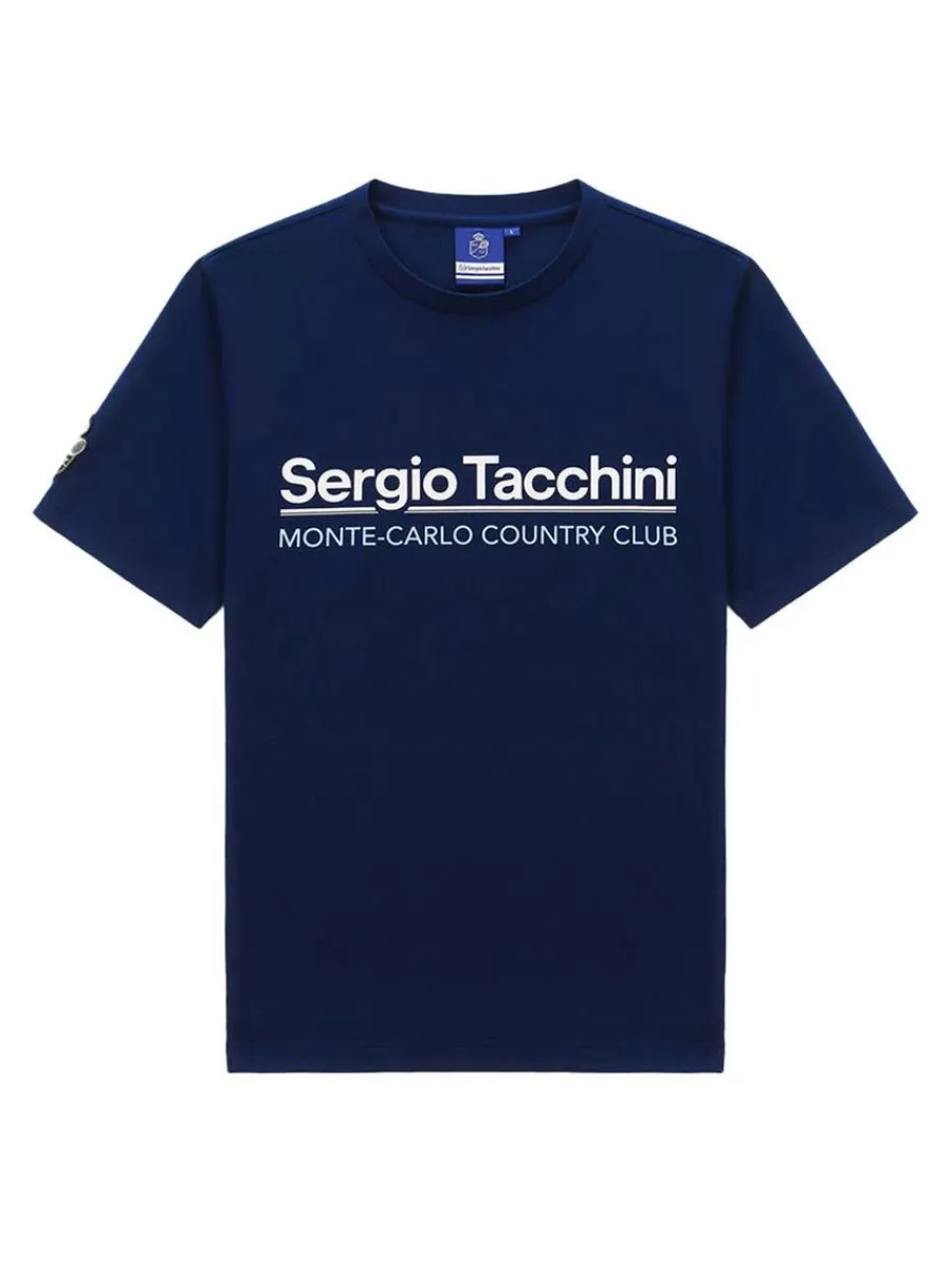 Sergio Tacchini Bimane Mch T-Shirt- Navy Sale