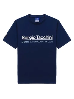 Sergio Tacchini Bimane Mch T-Shirt- Navy Best