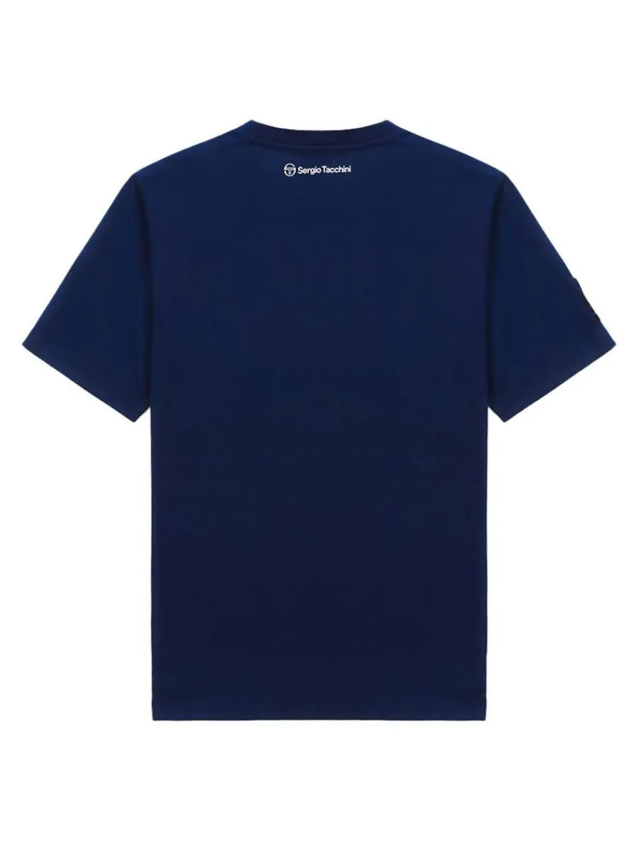 Sergio Tacchini Bimane Mch T-Shirt- Navy Best