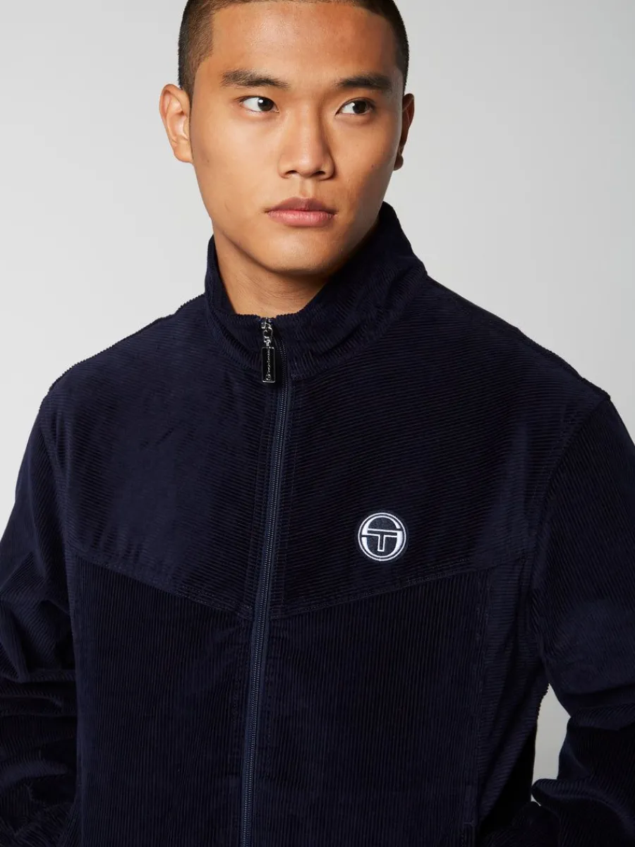 Sergio Tacchini Coste Zip-Up Jacket- Maritime Blue Discount