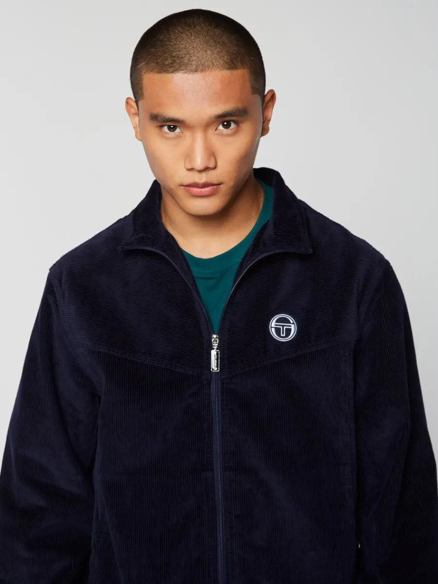 Sergio Tacchini Coste Zip-Up Jacket- Maritime Blue Discount