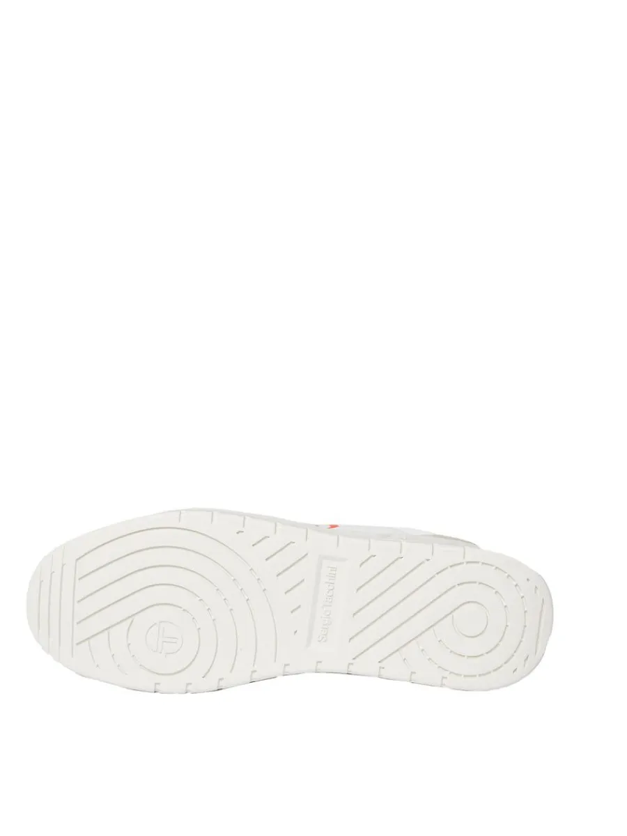 Sergio Tacchini Court Classic Mp Sneaker- White/ Tofu/ Ponciana Red Sale