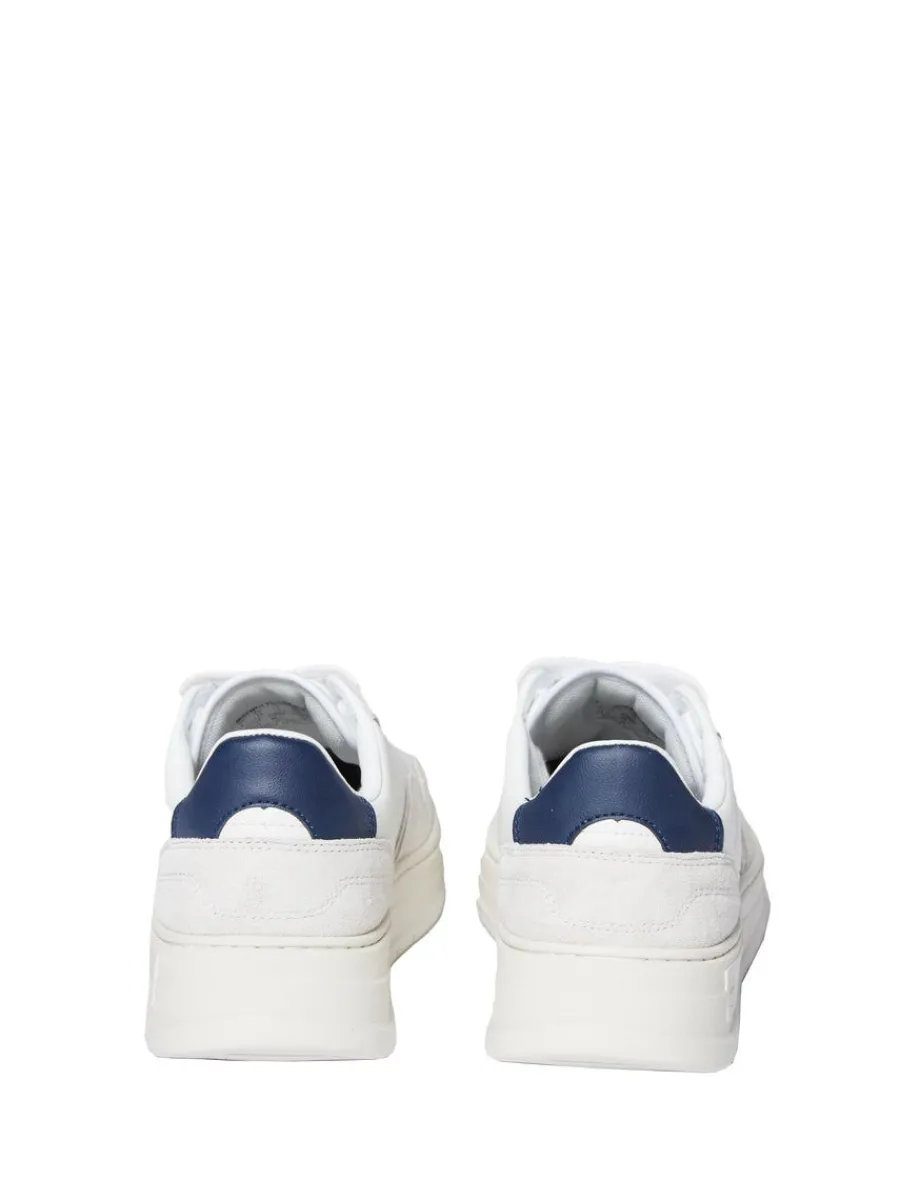 Sergio Tacchini Court Classic Mp Sneaker- White/ Antique White/ Maritime Blue Outlet