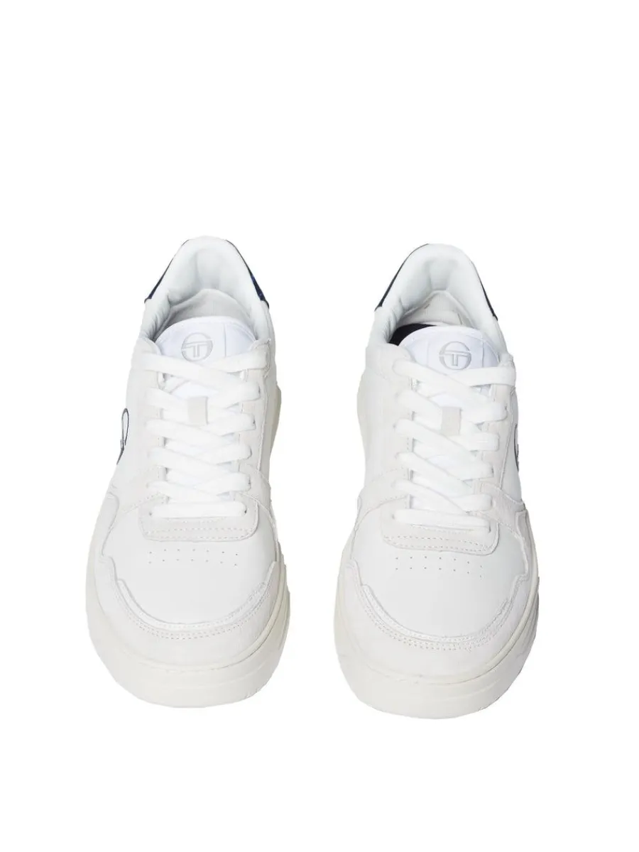 Sergio Tacchini Court Classic Mp Sneaker- White/ Antique White/ Maritime Blue Outlet