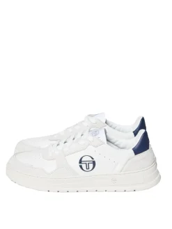 Sergio Tacchini Court Classic Mp Sneaker- White/ Antique White/ Maritime Blue Outlet