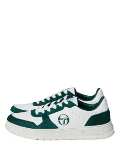 Sergio Tacchini Court Classic Mp Sneaker- White/ Tofu/ Botanical Garden New