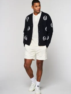 Sergio Tacchini Cucire Cardigan- Maritime Blue Sale