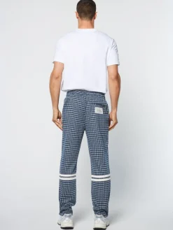 Sergio Tacchini Dallas Houndstooth Track Pant- Maritime Blue New