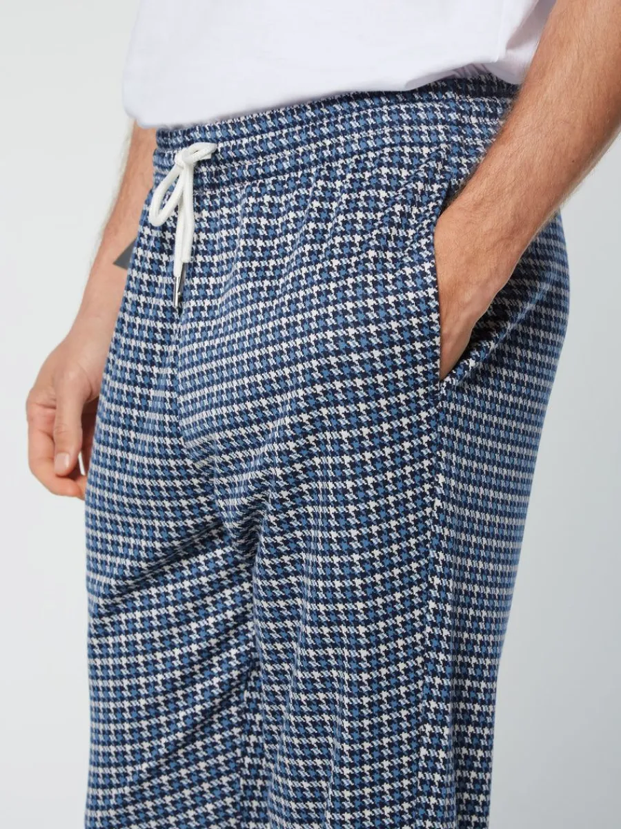Sergio Tacchini Dallas Houndstooth Track Pant- Maritime Blue New