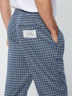 Sergio Tacchini Dallas Houndstooth Track Pant- Maritime Blue New