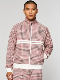Sergio Tacchini Dallas Houndstooth Track Jacket- Poinciana Sale