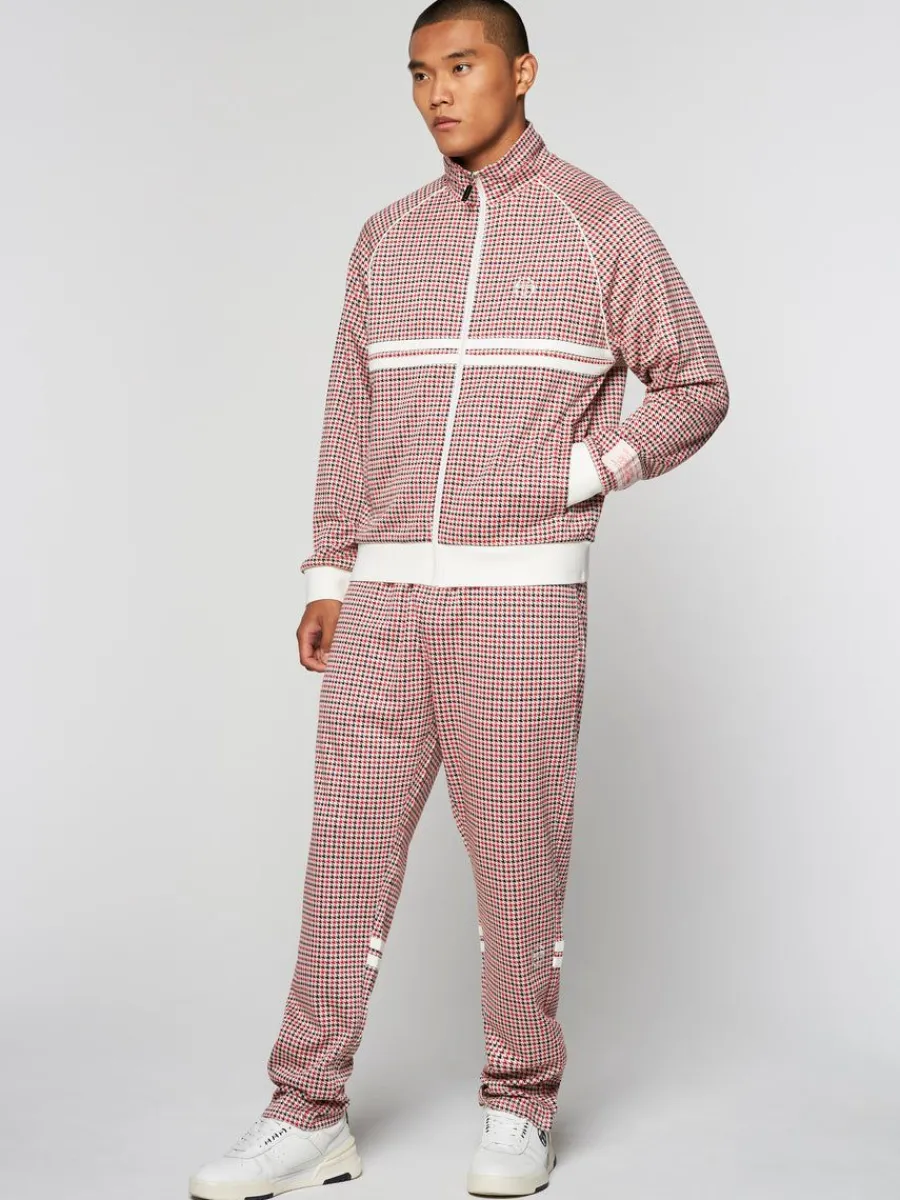 Sergio Tacchini Dallas Houndstooth Track Jacket- Poinciana Sale