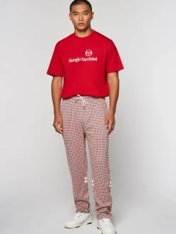 Sergio Tacchini Dallas Houndstooth Track Pant- Poinciana