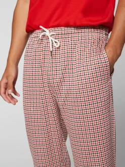 Sergio Tacchini Dallas Houndstooth Track Pant- Poinciana