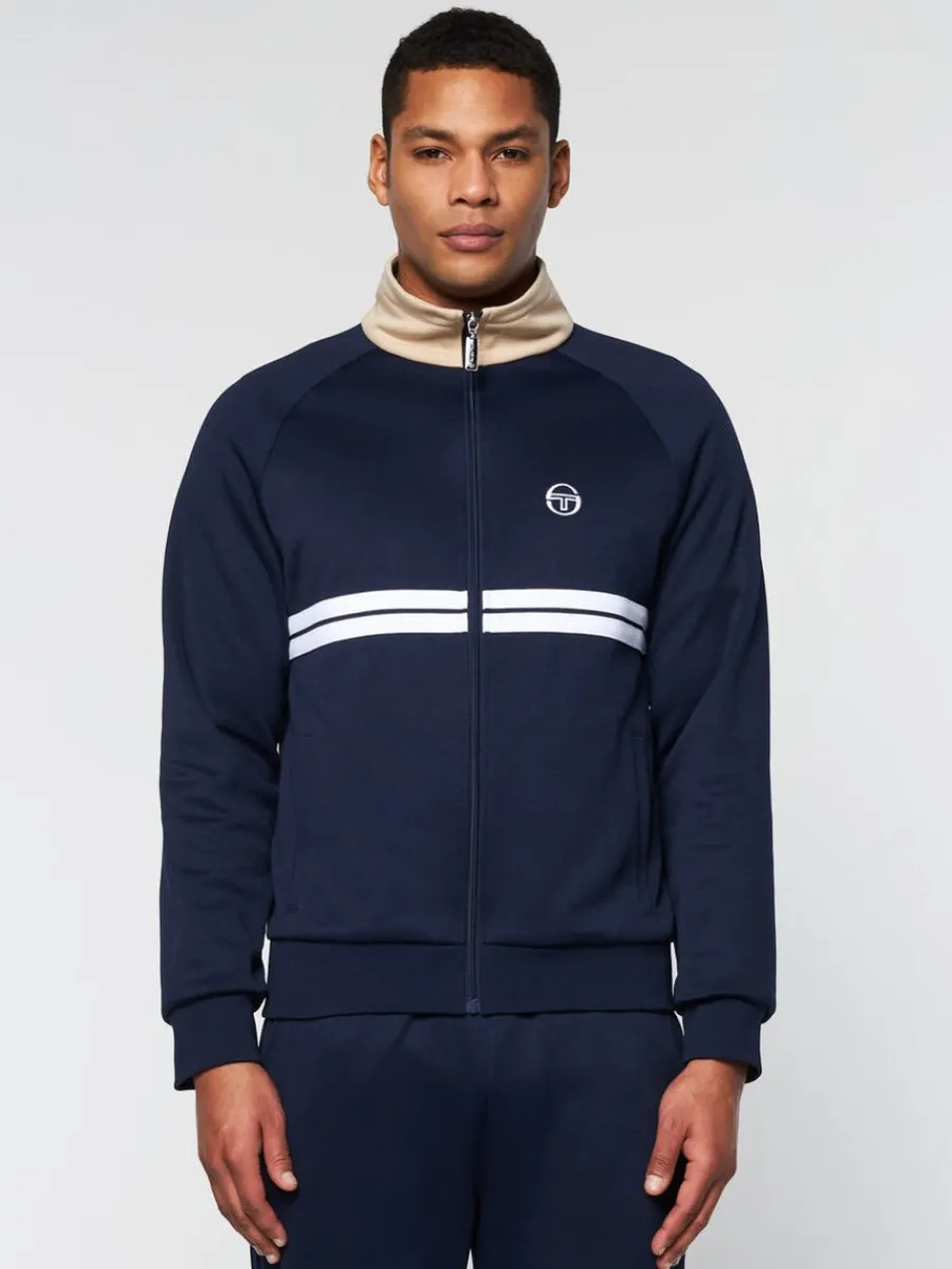 Sergio Tacchini Dallas Track Jacket Archivio- Maritime Blue/ Humus
