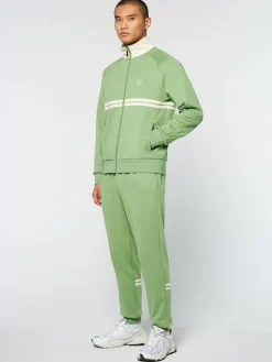 Sergio Tacchini Dallas Track Jacket Archivio- Jade Green/ Pearl Ivory Hot