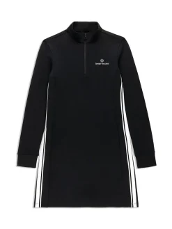 Sergio Tacchini Damarindo Half-Zip Track Dress- Black Clearance