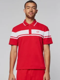 Sergio Tacchini Damarindo Polo- Adrenaline Rush/ White