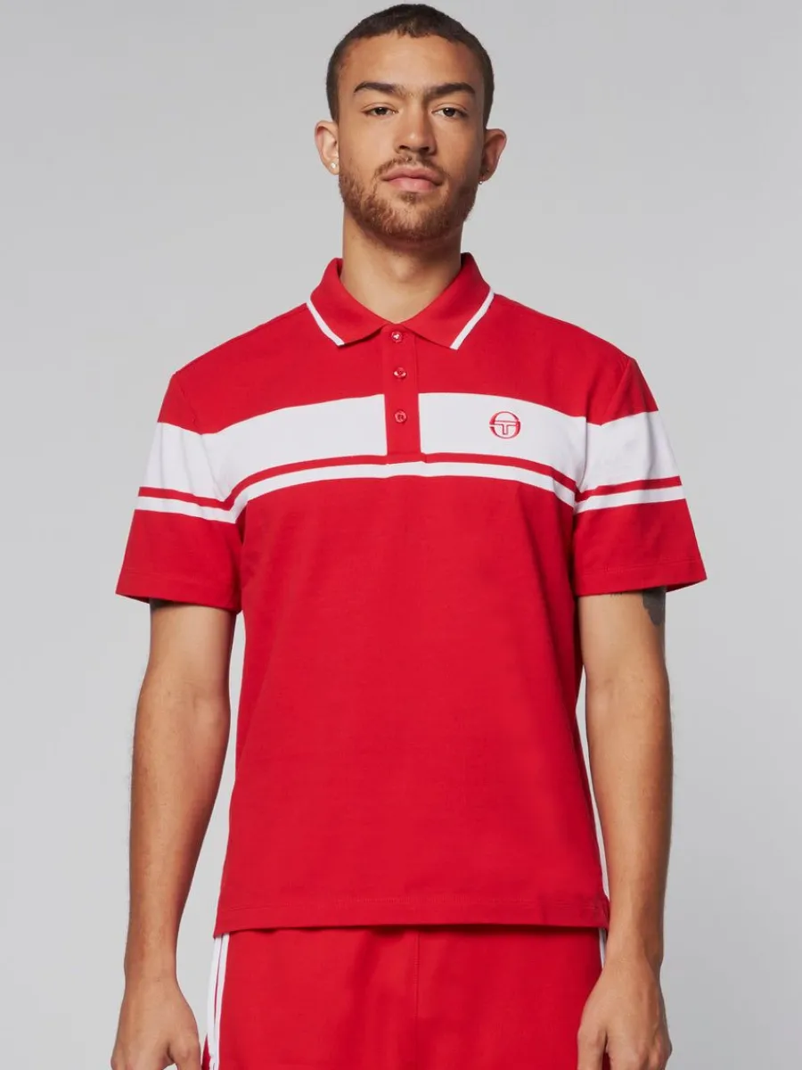 Sergio Tacchini Damarindo Polo- Adrenaline Rush/ White
