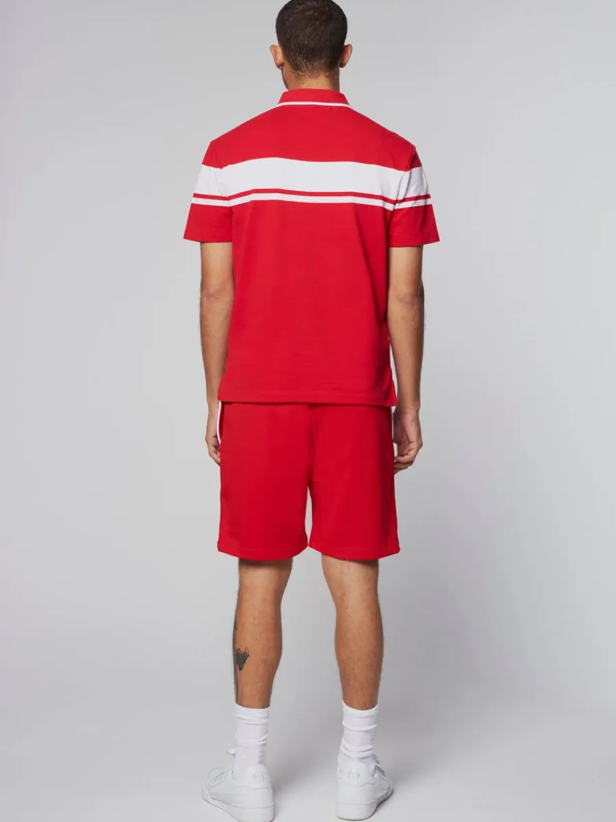 Sergio Tacchini Damarindo Polo- Adrenaline Rush/ White
