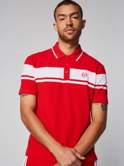 Sergio Tacchini Damarindo Polo- Adrenaline Rush/ White